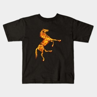 Horse on Fire | For Horse lovers Kids T-Shirt